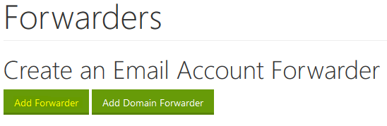 cPanel Email Distribution Group - Forwarders