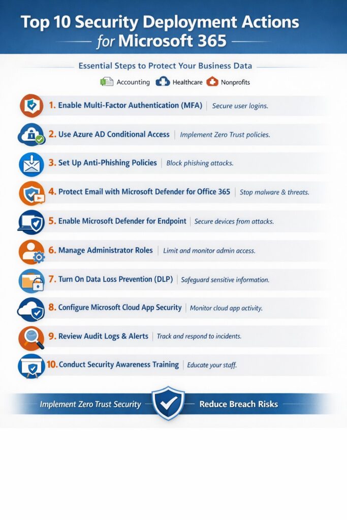 Top 10 Security Deployment Actions with Microsoft 365