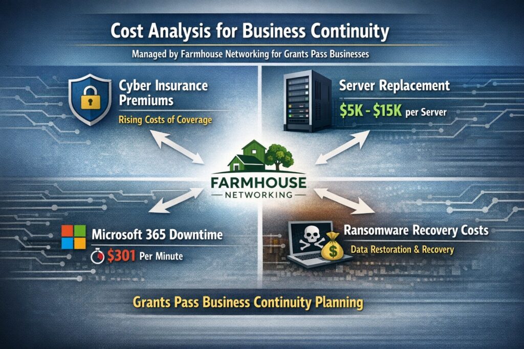 Digital employee insurance cost cyber protection Farmhouse Networking Grants Pass Oregon