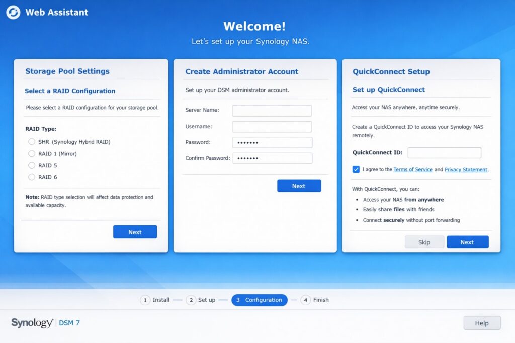 Basic Nas Setup Basic Setup of Synology NAS