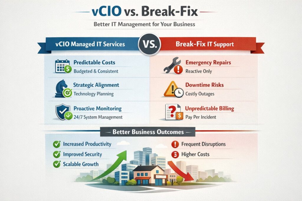 The Battle of vCIO vs. Break-Fix Services