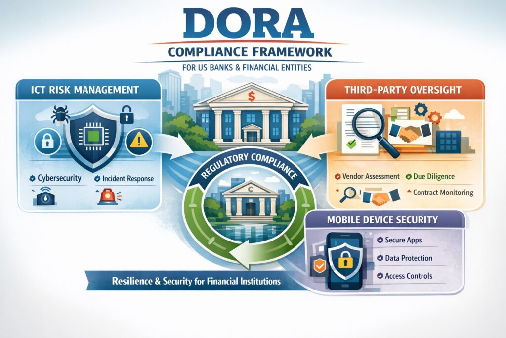 DORA impacts on US financial institutions ICT risk management and MDM